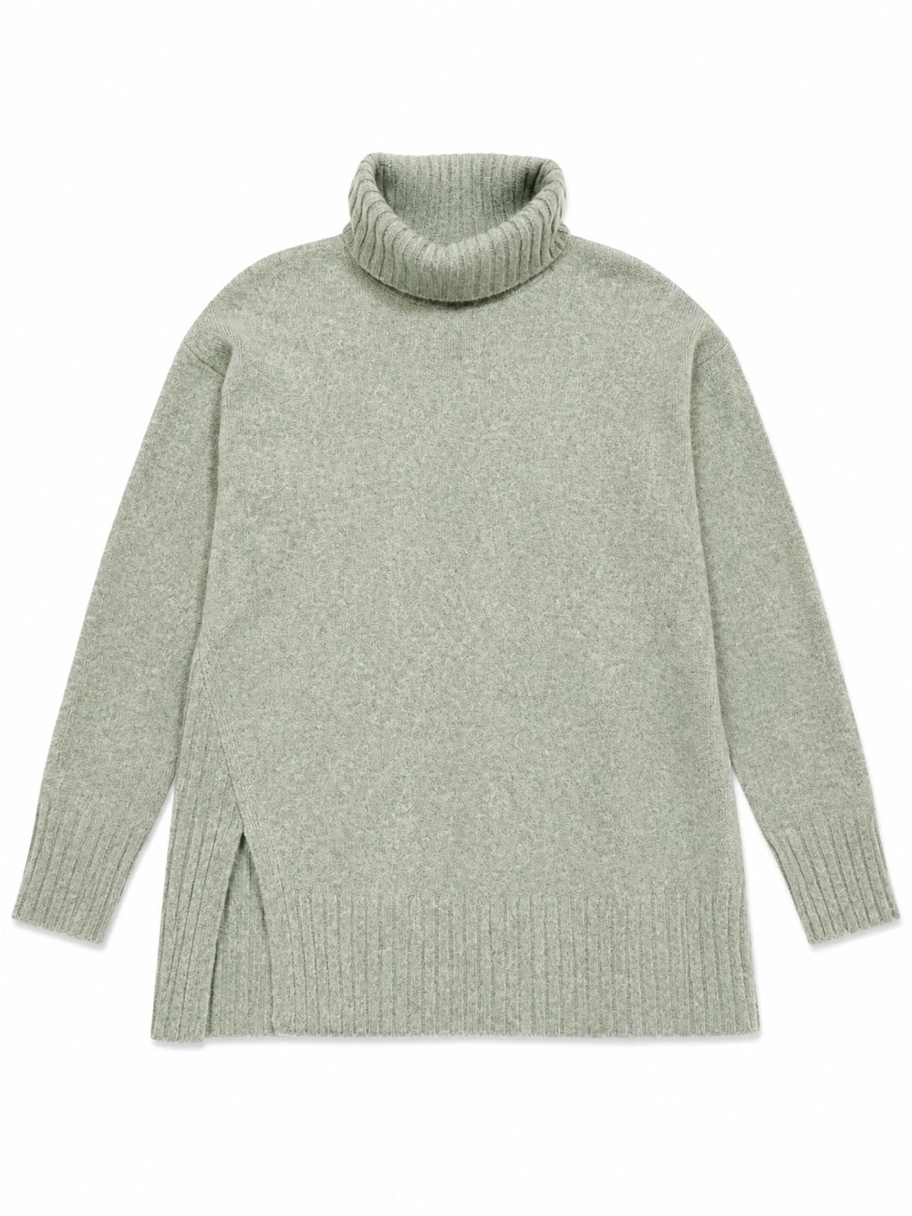 Denim & Co Women’s Large Sage Green Turtleneck Sweater NWOT - Picture 2 of 5